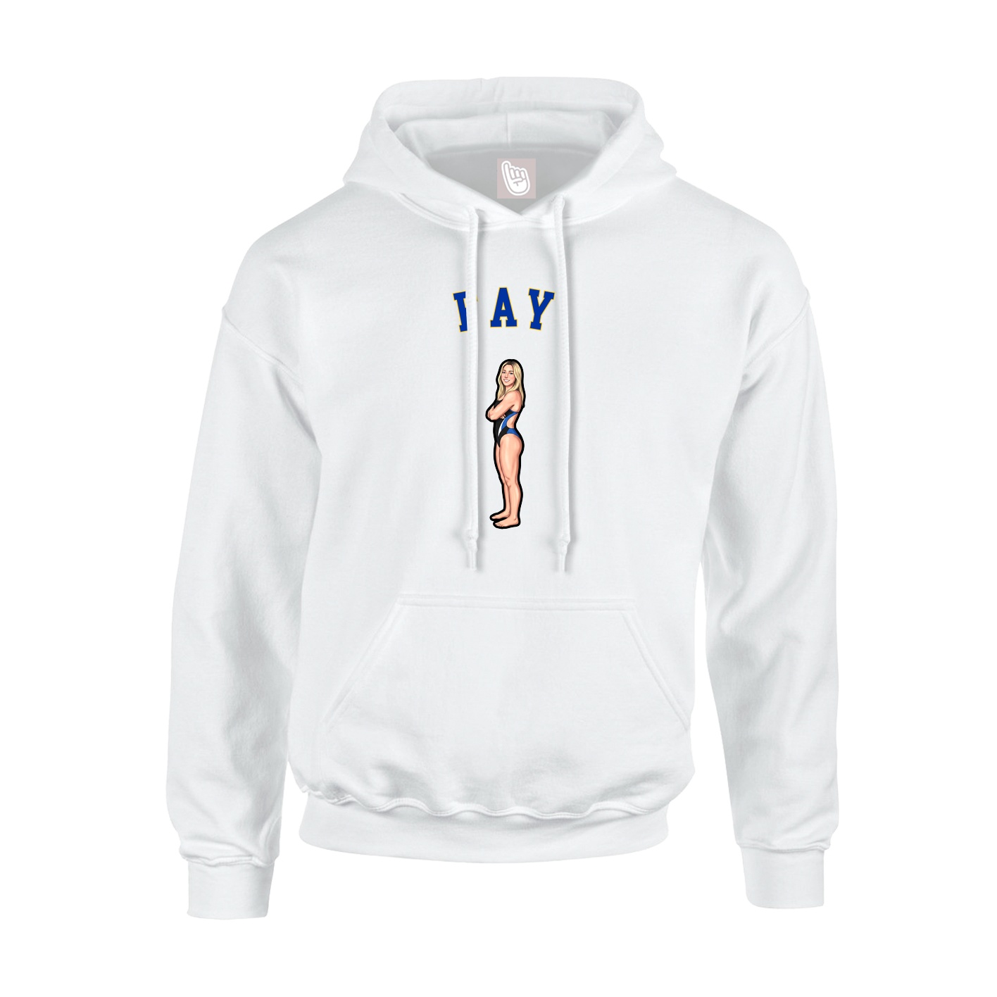 Youth Hoodie — Shirsey Arch in White