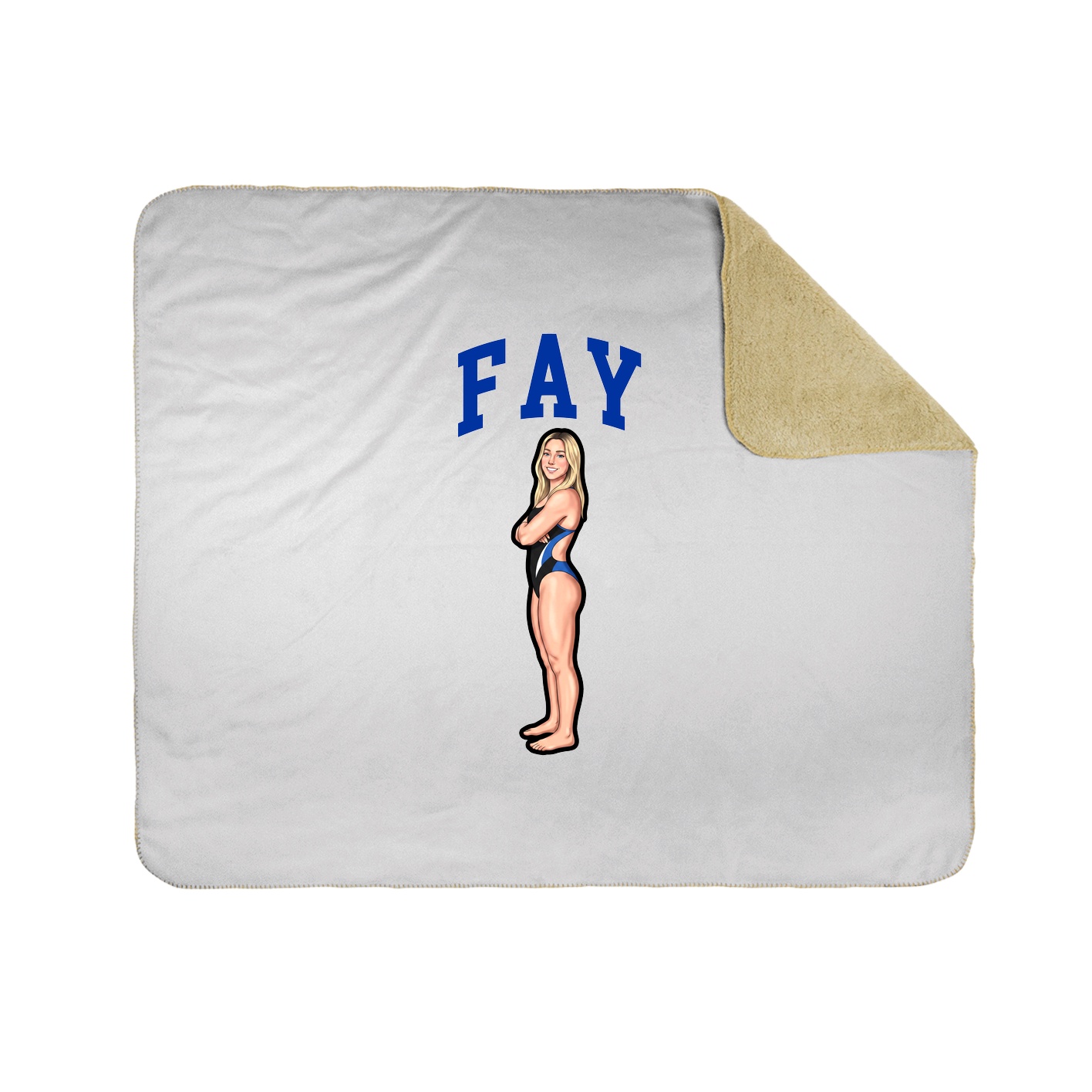Throw Blanket — Shirsey in White