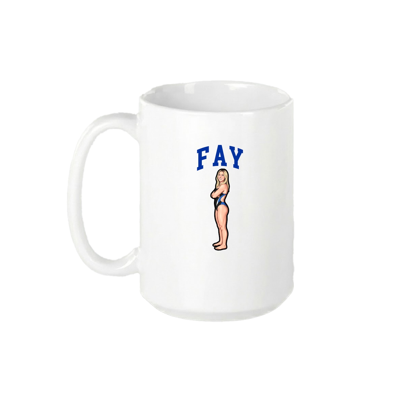 15oz Coffee Mug — Shirsey in White