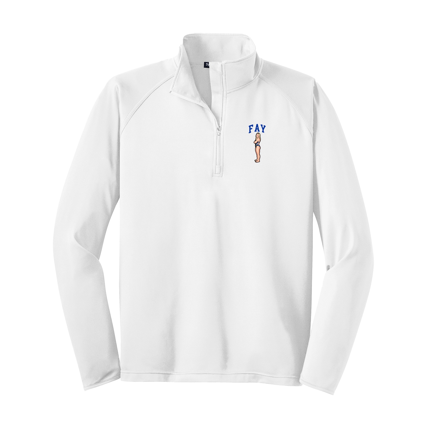 Q-Zip Pullover — Shirsey in White