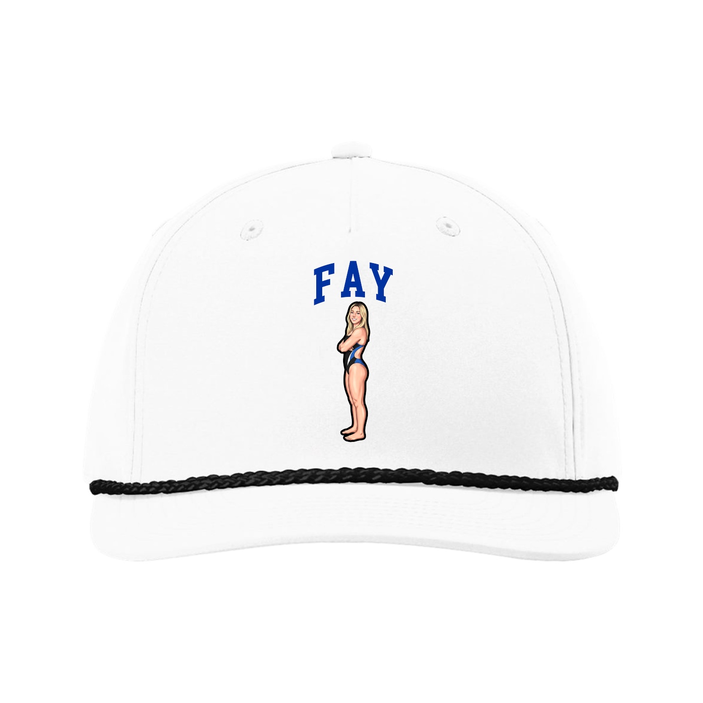 Five-Panel Classic Rope Cap — Shirsey in White