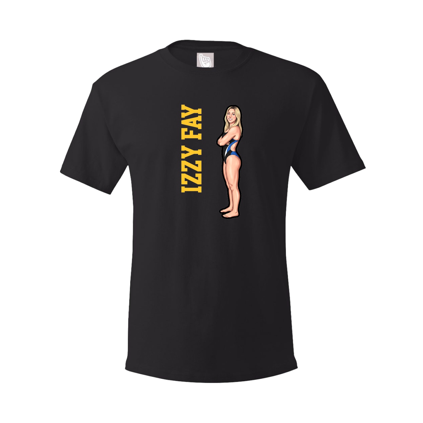 Tee — Name Vertical in Black