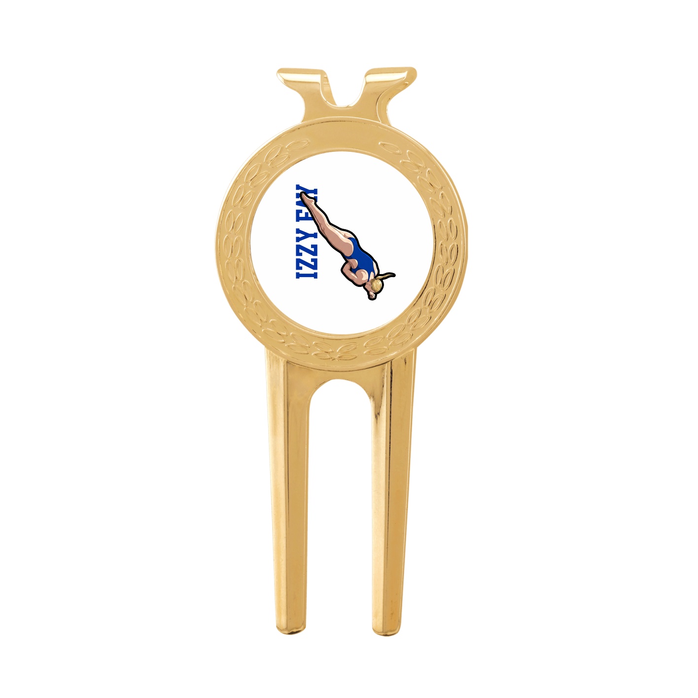 Divot Tool with Ball Marker — Name Vertical in Classic