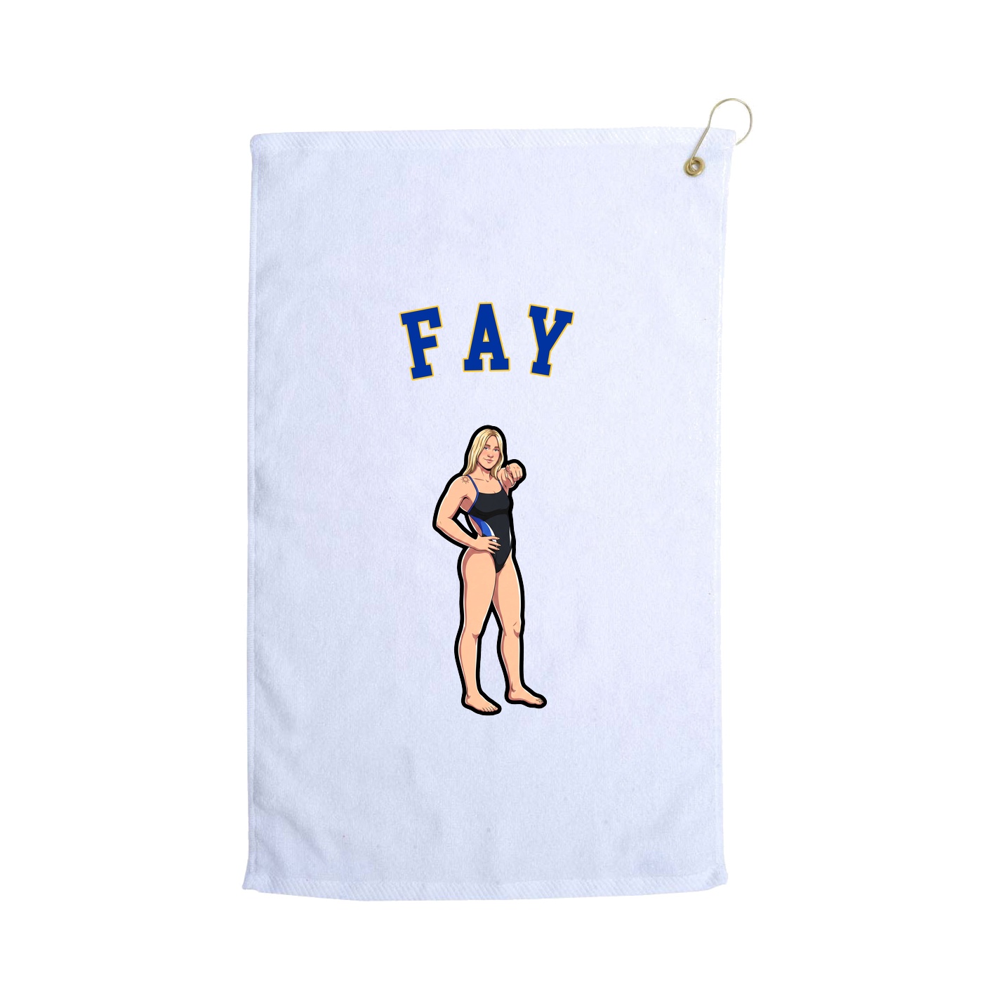 Golf Towel — Shirsey Arch in White