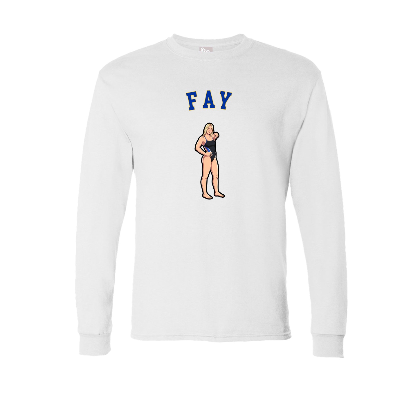 Long Sleeve Tee — Shirsey Arch in White