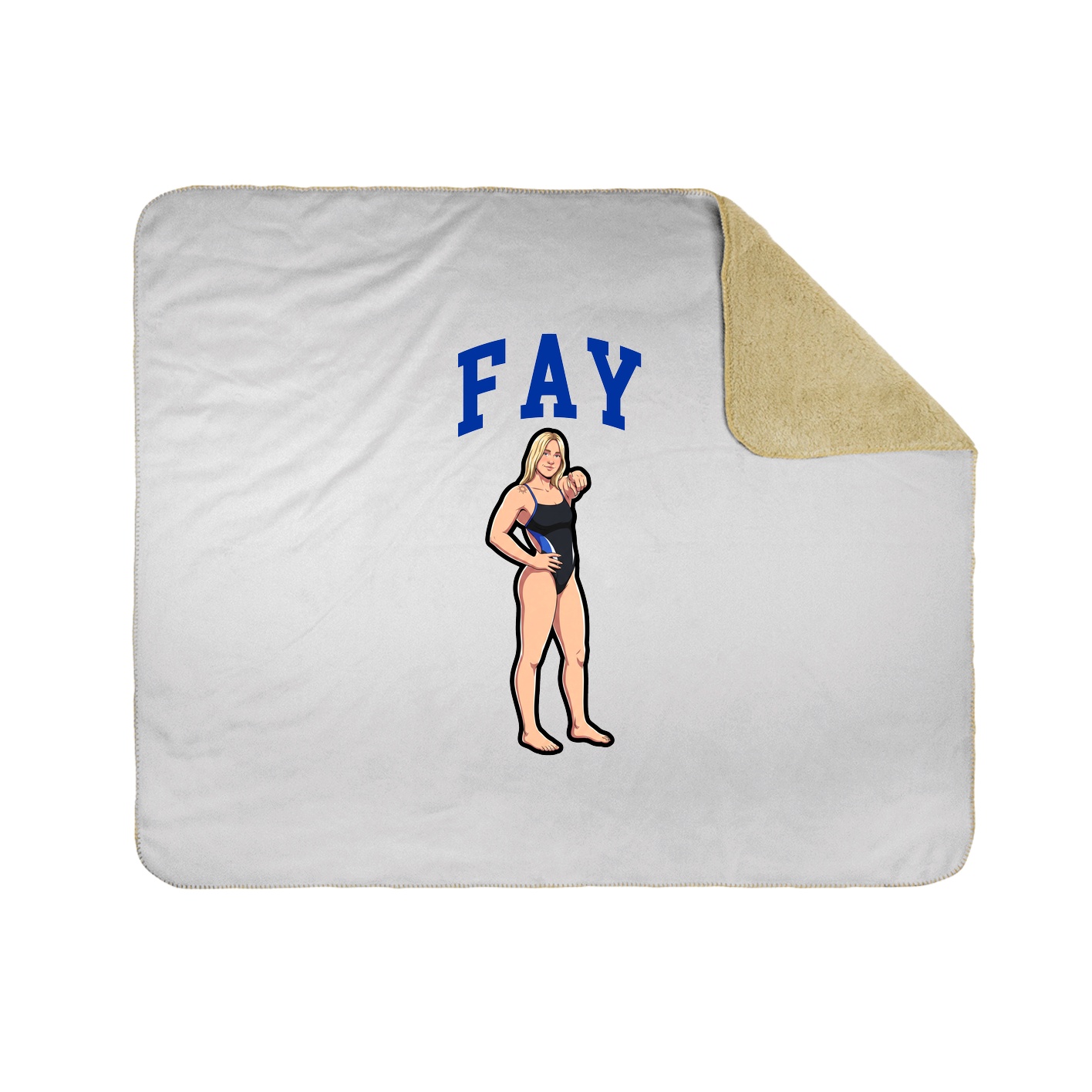 Throw Blanket — Shirsey in White