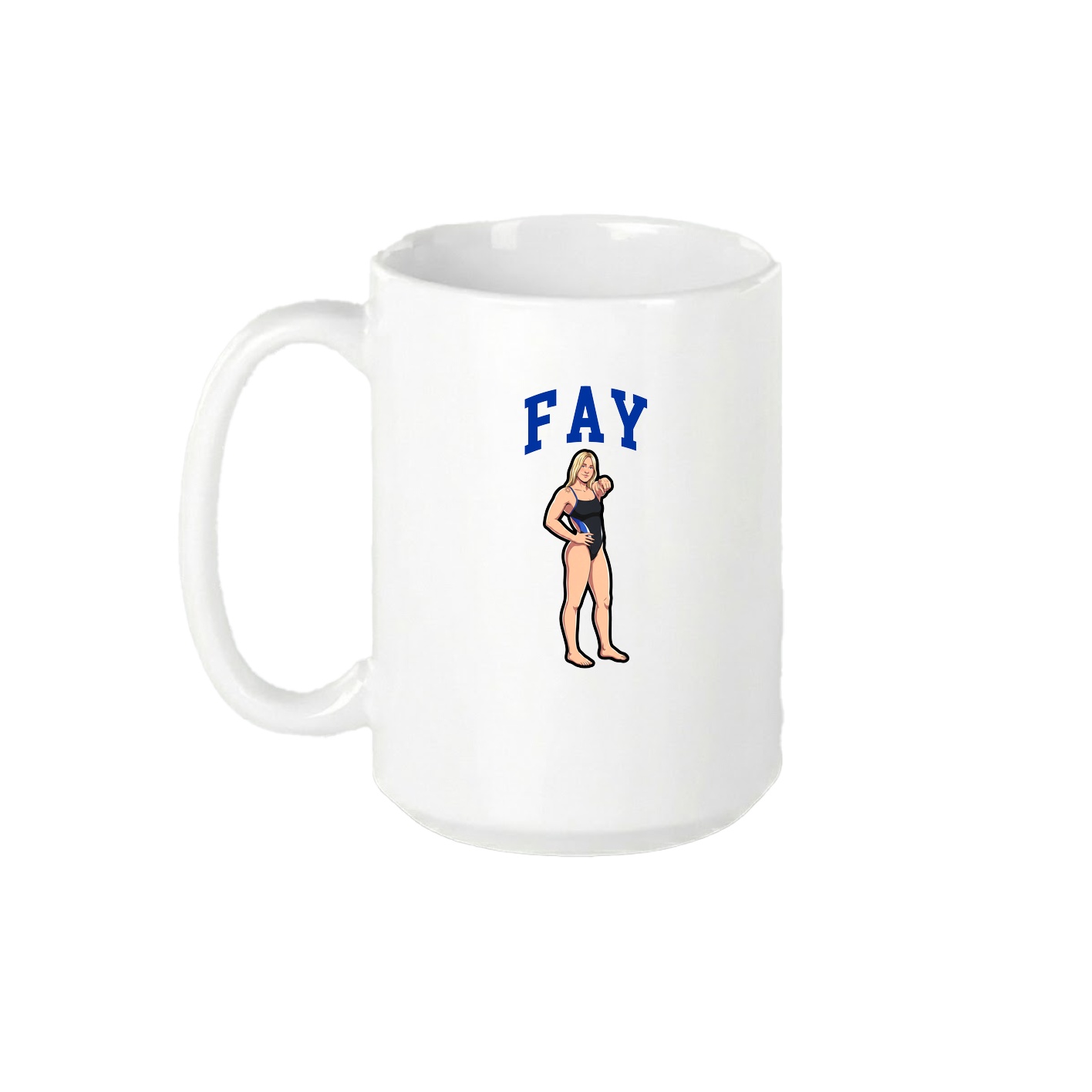 15oz Coffee Mug — Shirsey in White