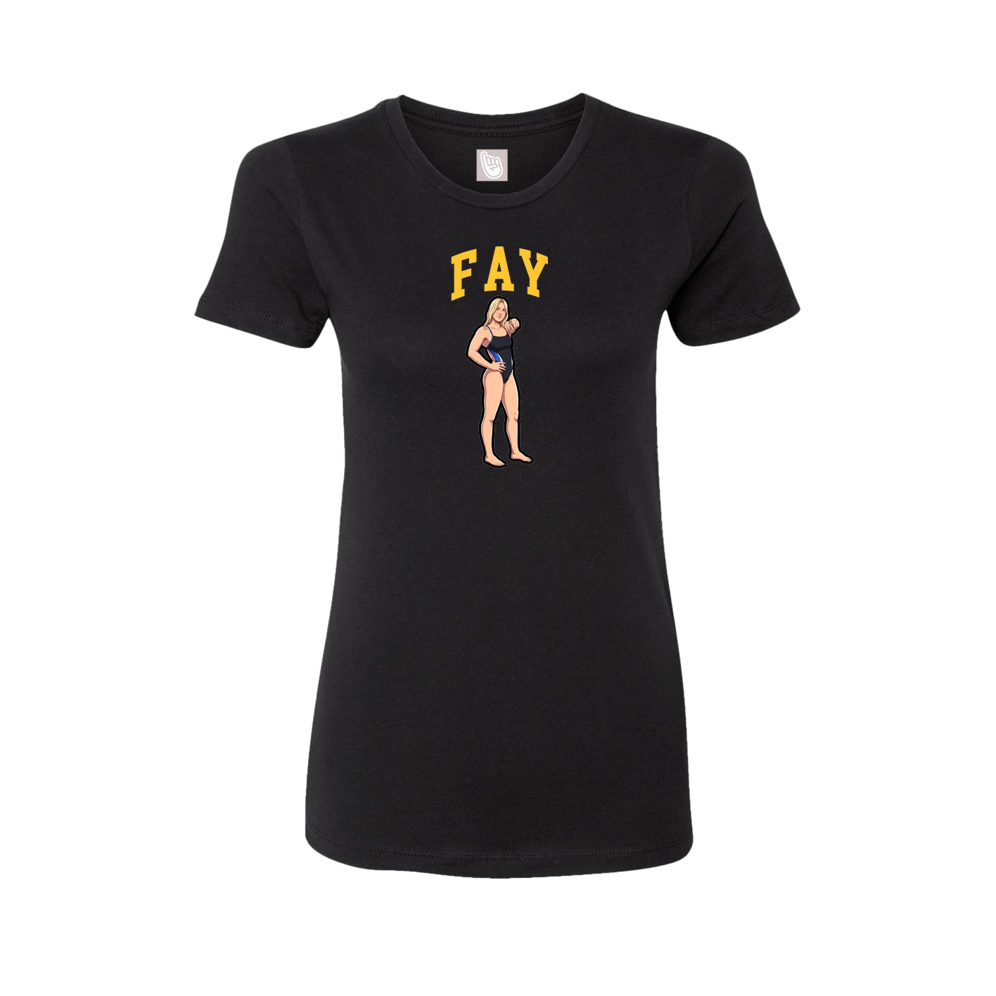 Fitted Women's Tee — Shirsey in Black