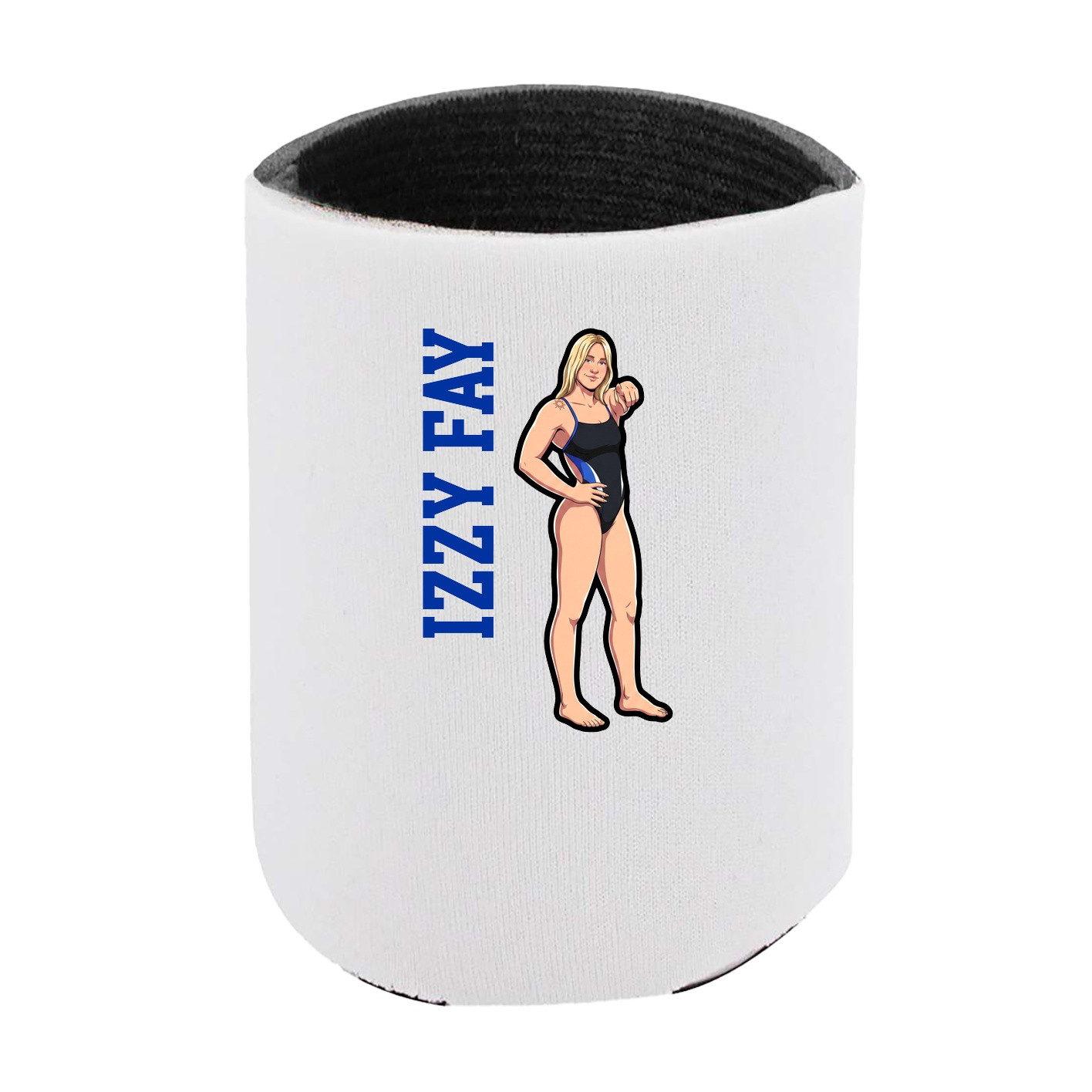 Can Holder — Name Vertical in White