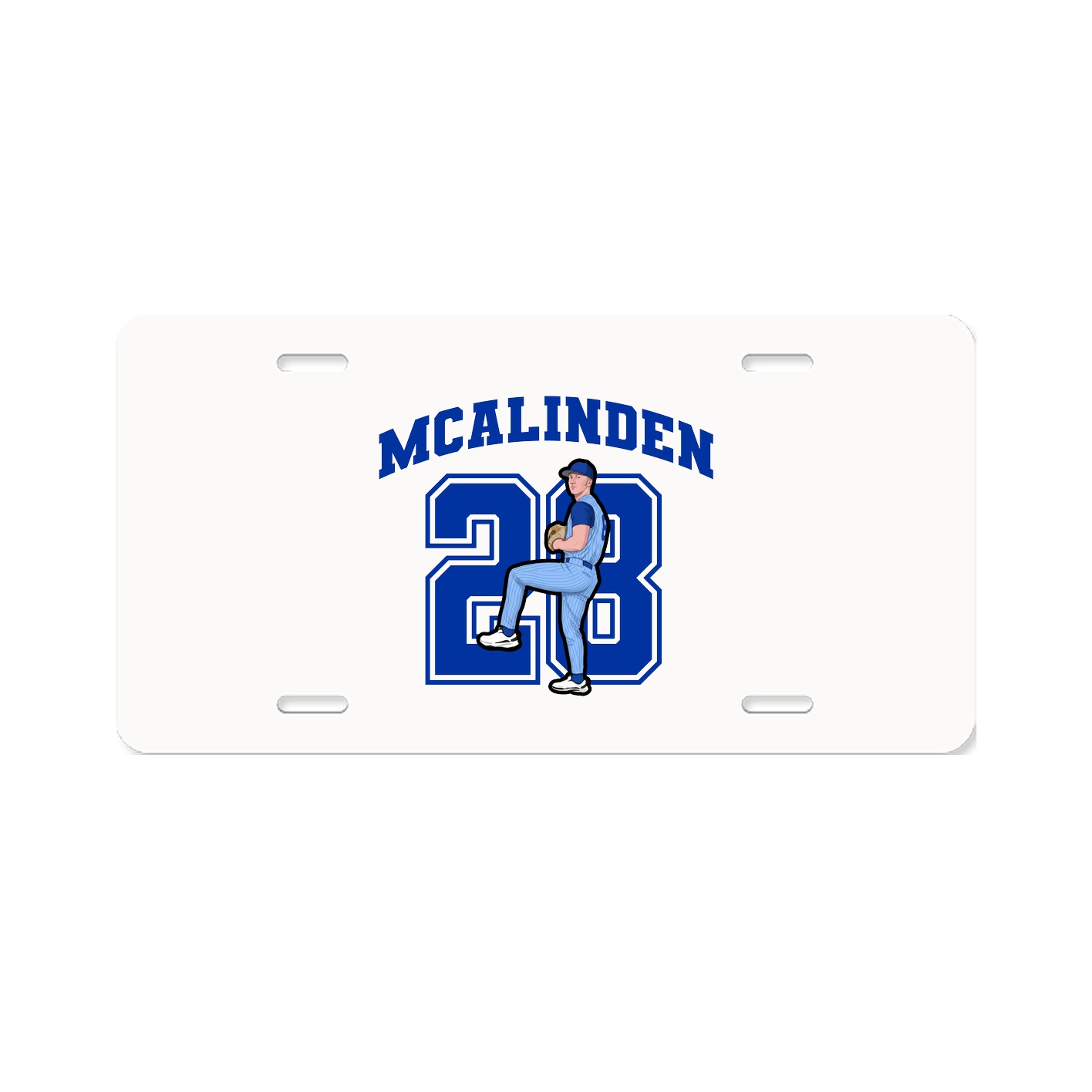 License Plate — Number in Classic