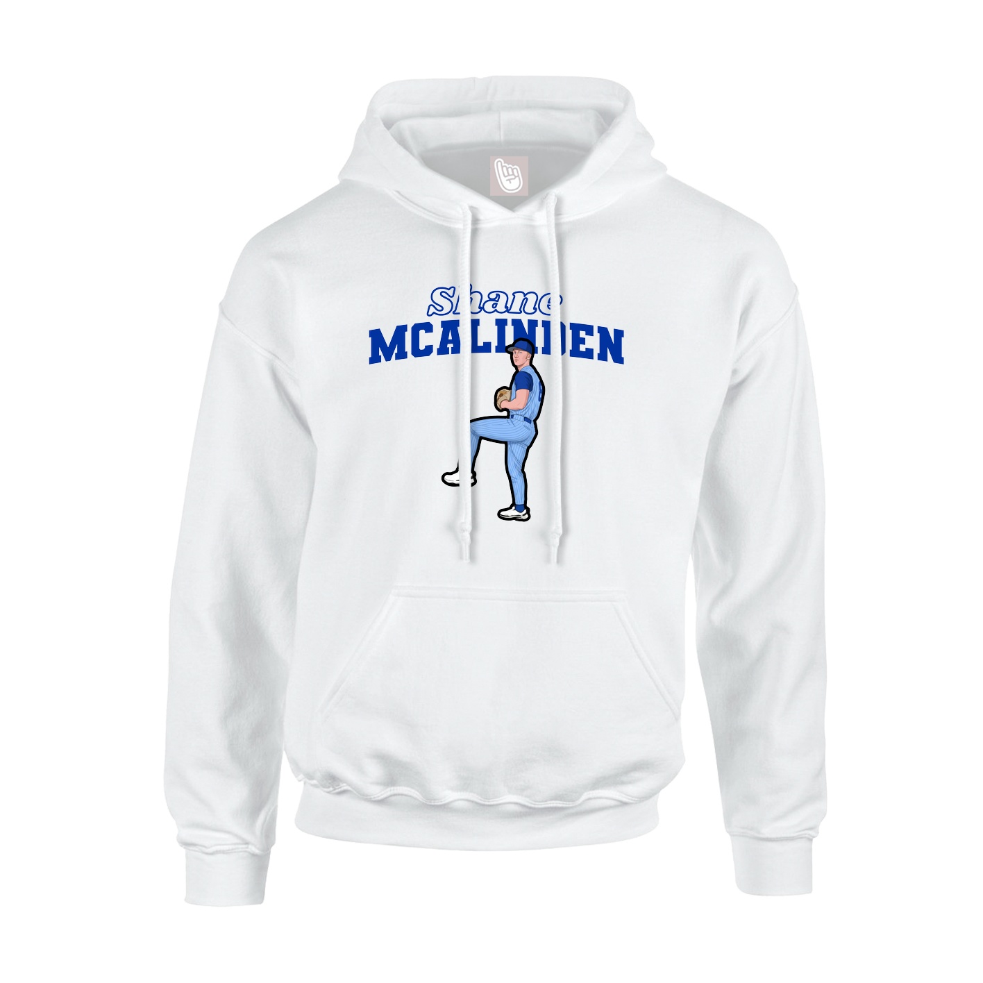 Hoodie — Name Arch in White