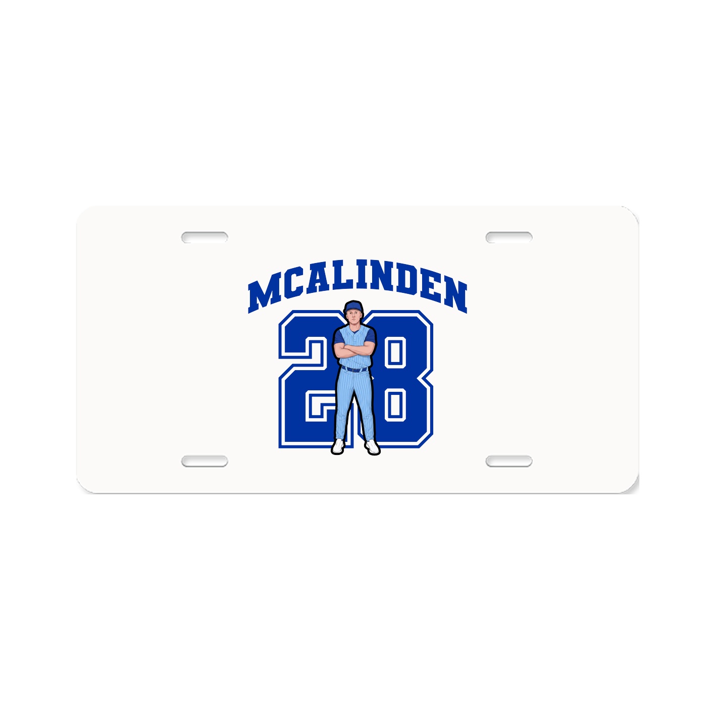 License Plate — Number in Classic