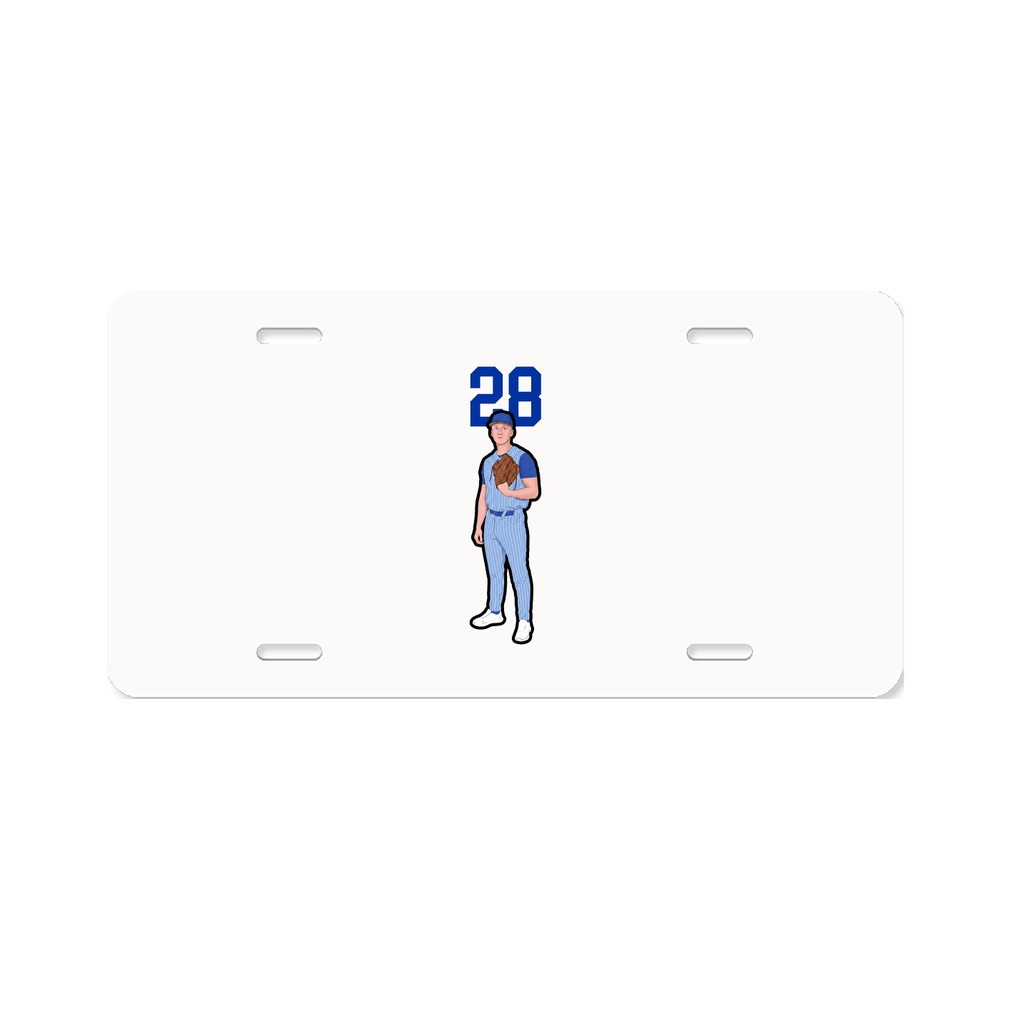 License Plate — Number Top in Classic