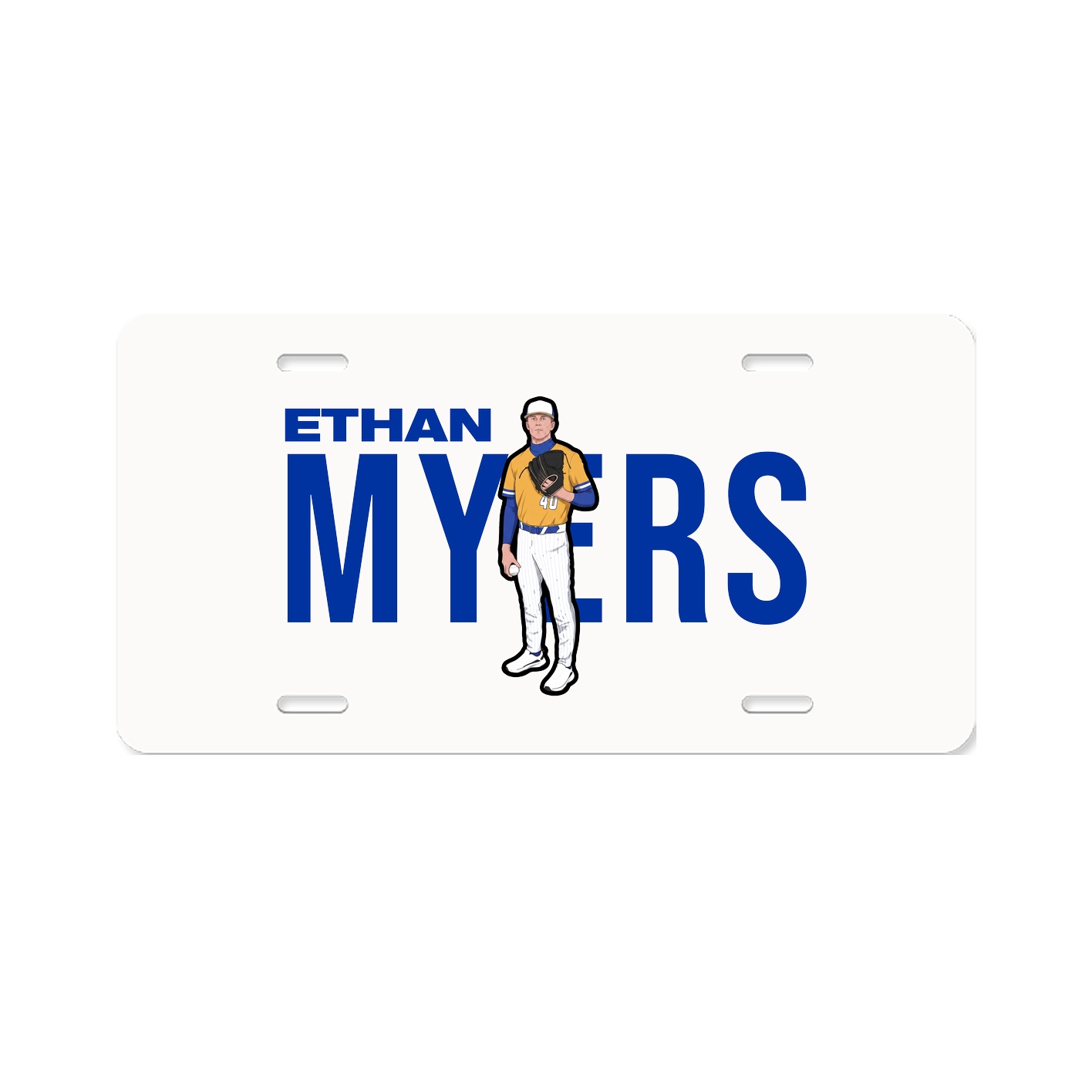 License Plate — Player Name in Classic