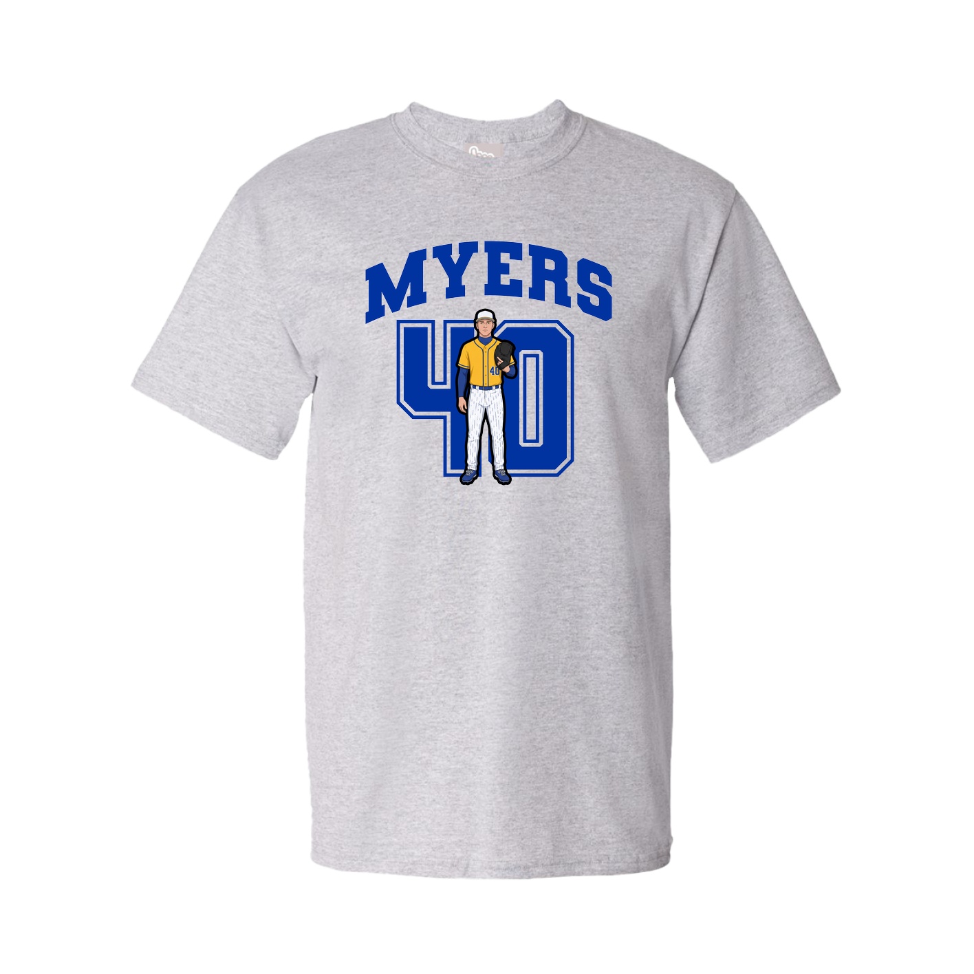 Youth Tee — Number in Grey
