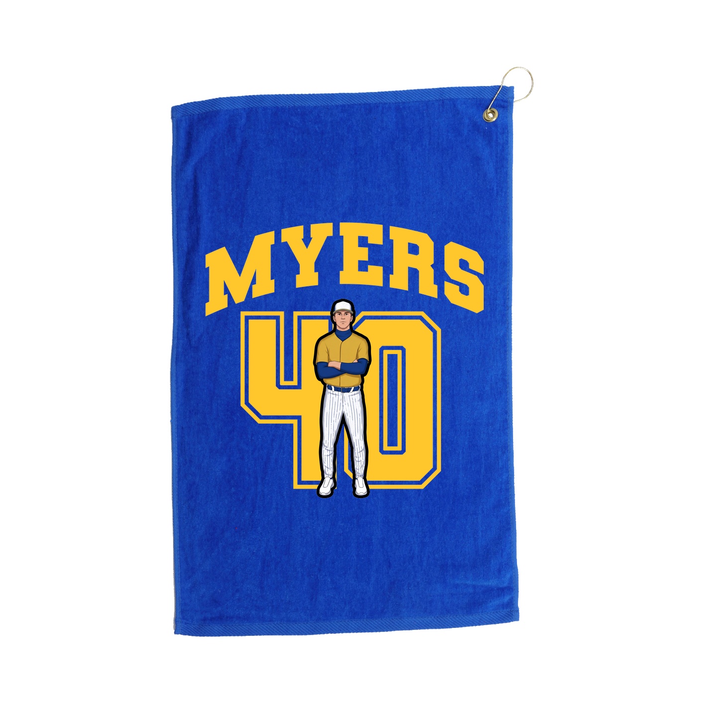 Golf Towel — Number in Royal