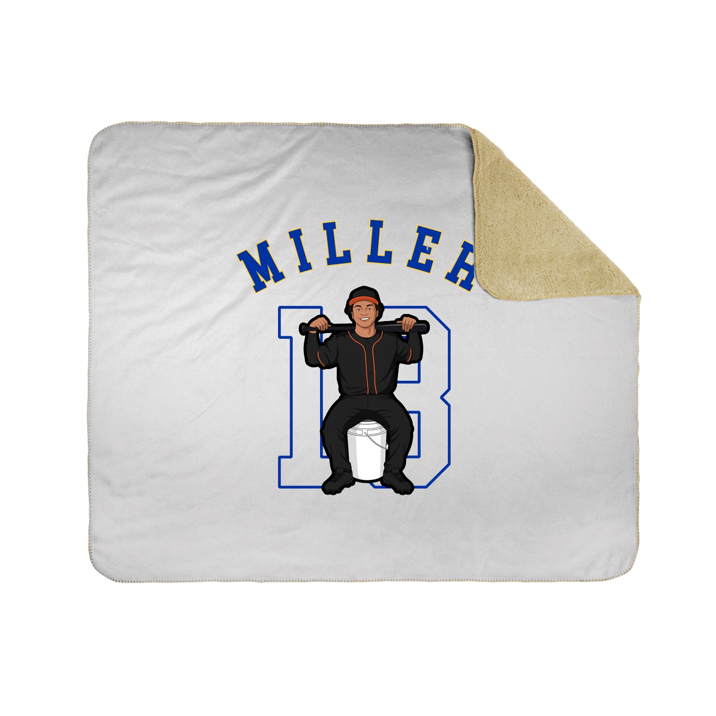 50x60 Sherpa Lined Throw Blanket