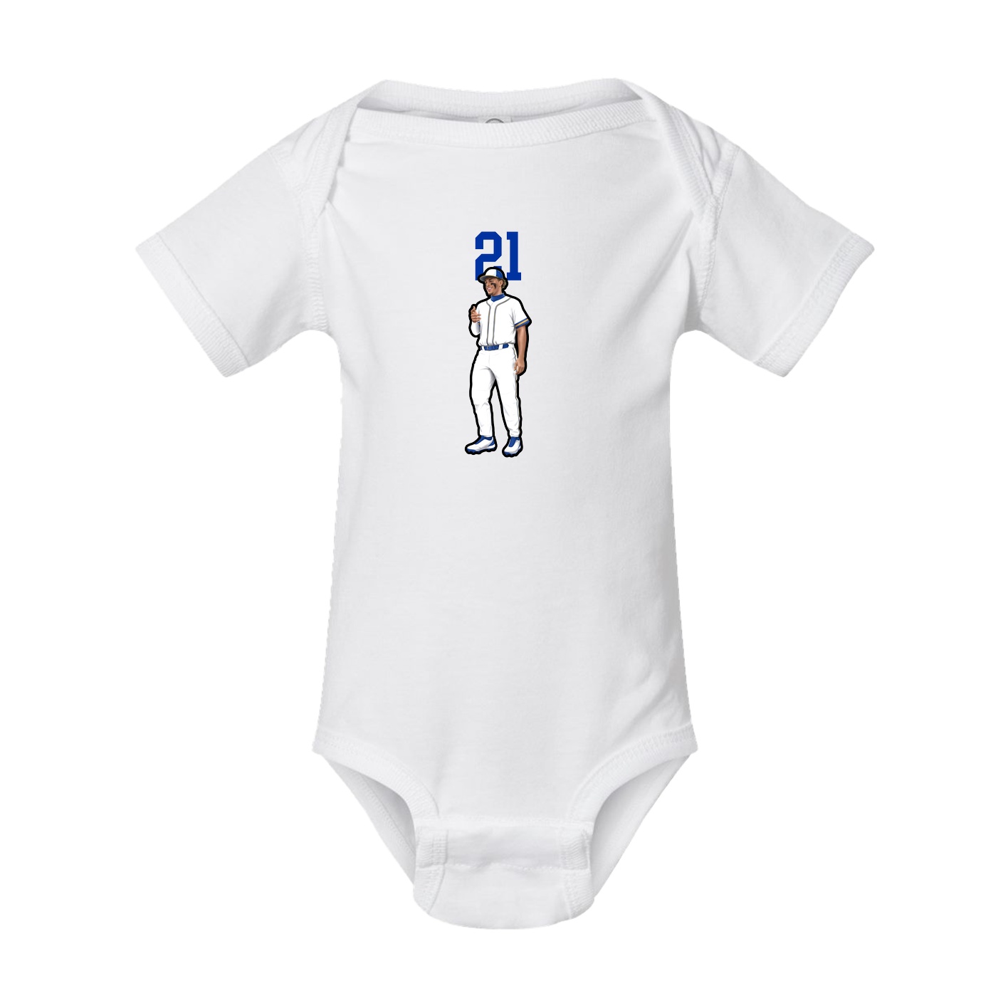 Baby Onesie — Number Top in White