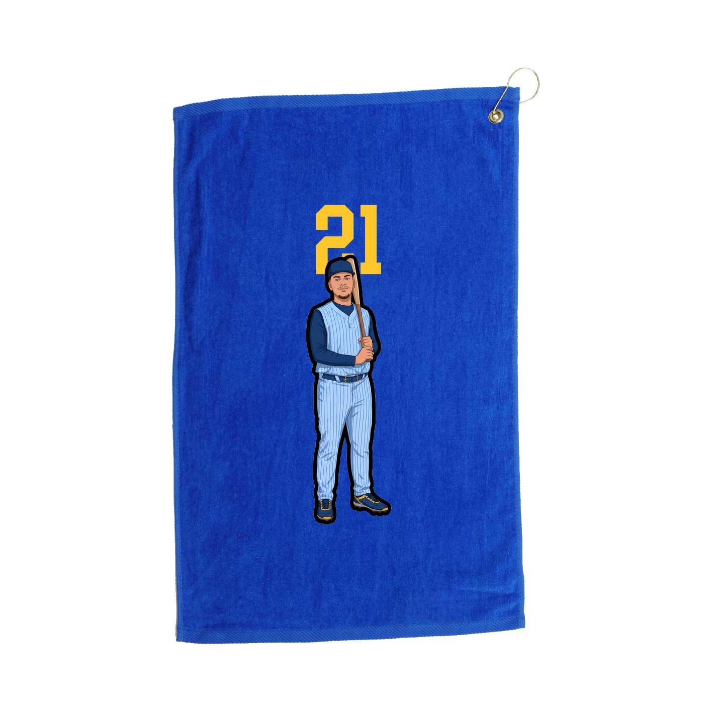 Golf Towel — Number Top in Royal