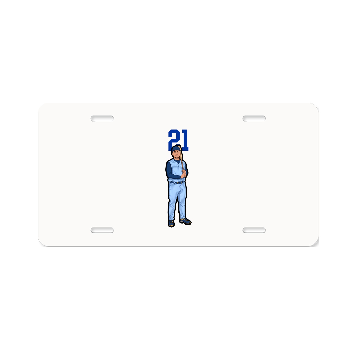 License Plate — Number Top in Classic