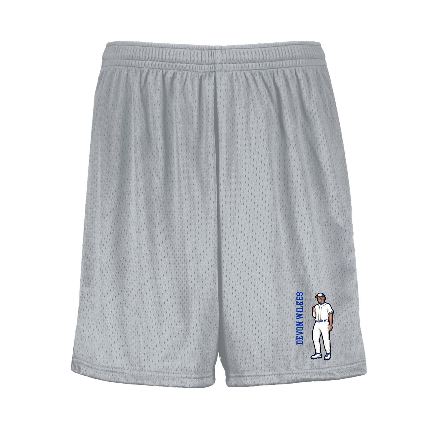 Shorts — Name Vertical in Silver