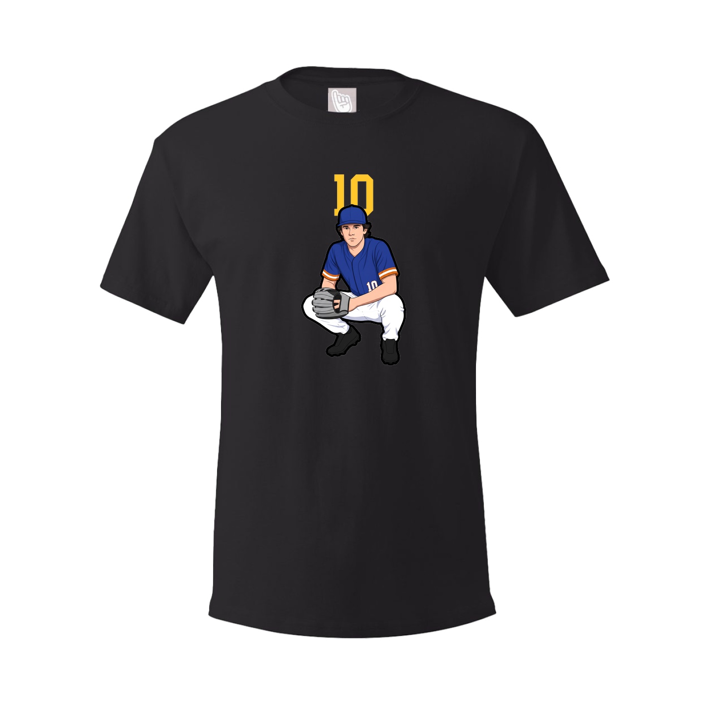 Youth Tee — Number Top in Black