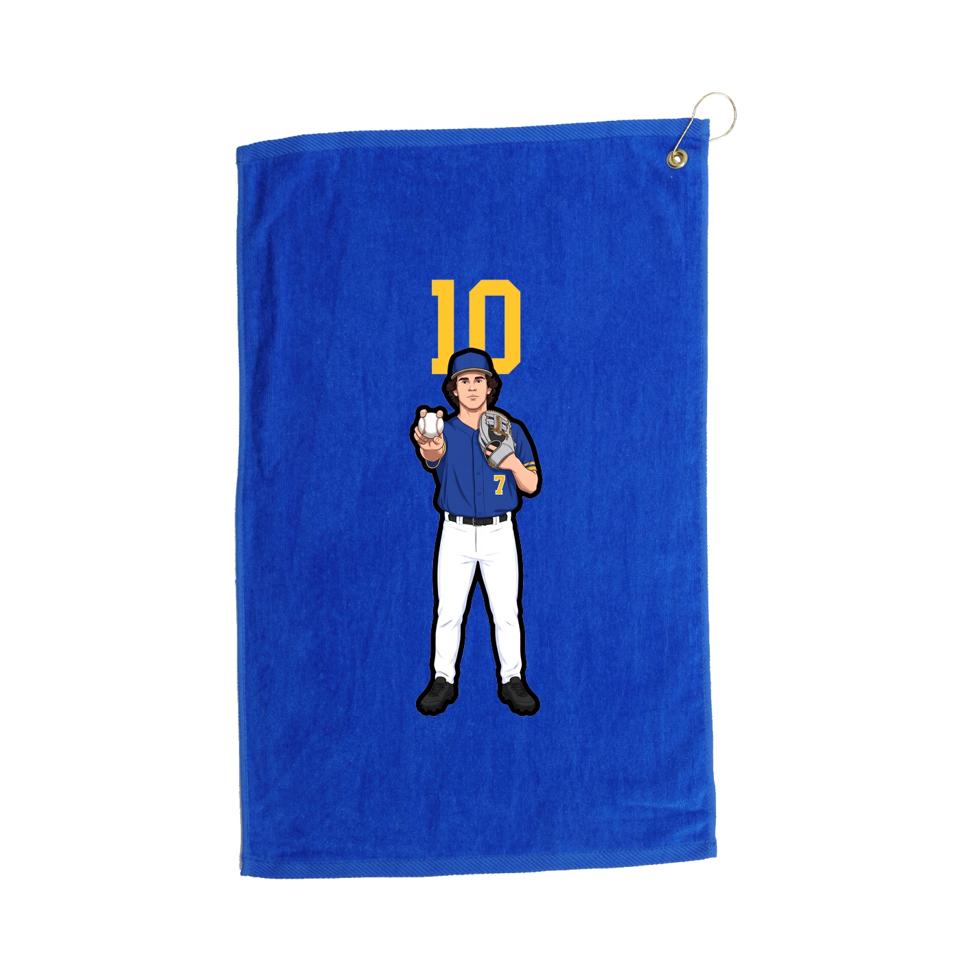 Golf Towel — Number Top in Royal