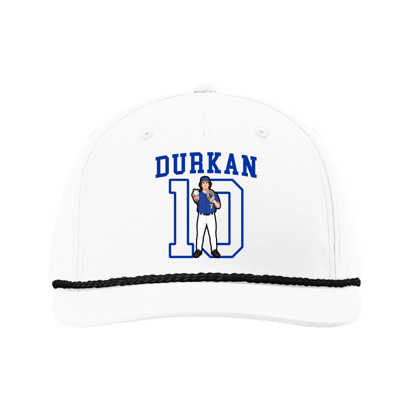 Five-Panel Classic Rope Cap — Shirsey in White