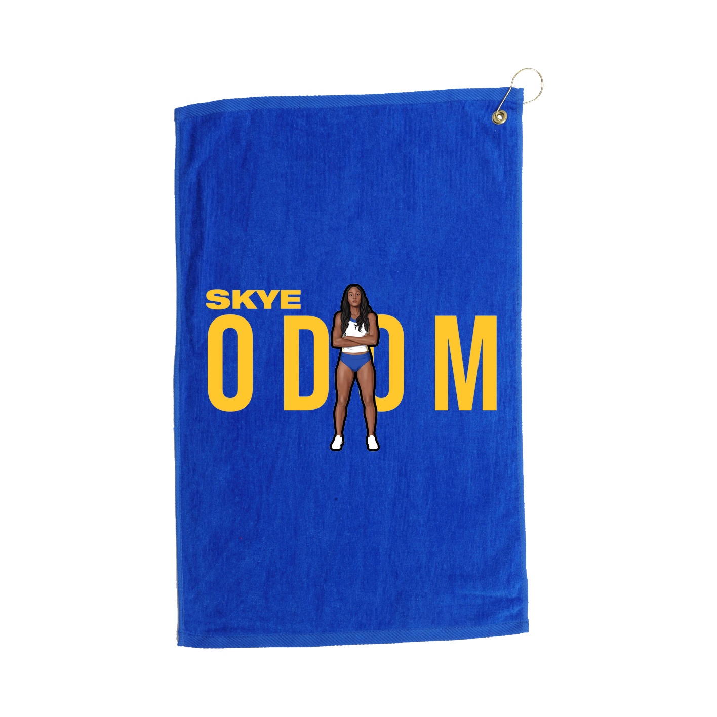 Golf Towel — Player Name in Royal