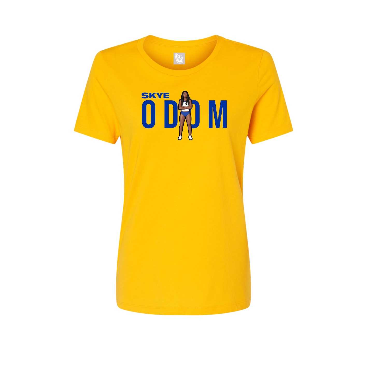 Fitted Women's Tee — Player Name in Gold