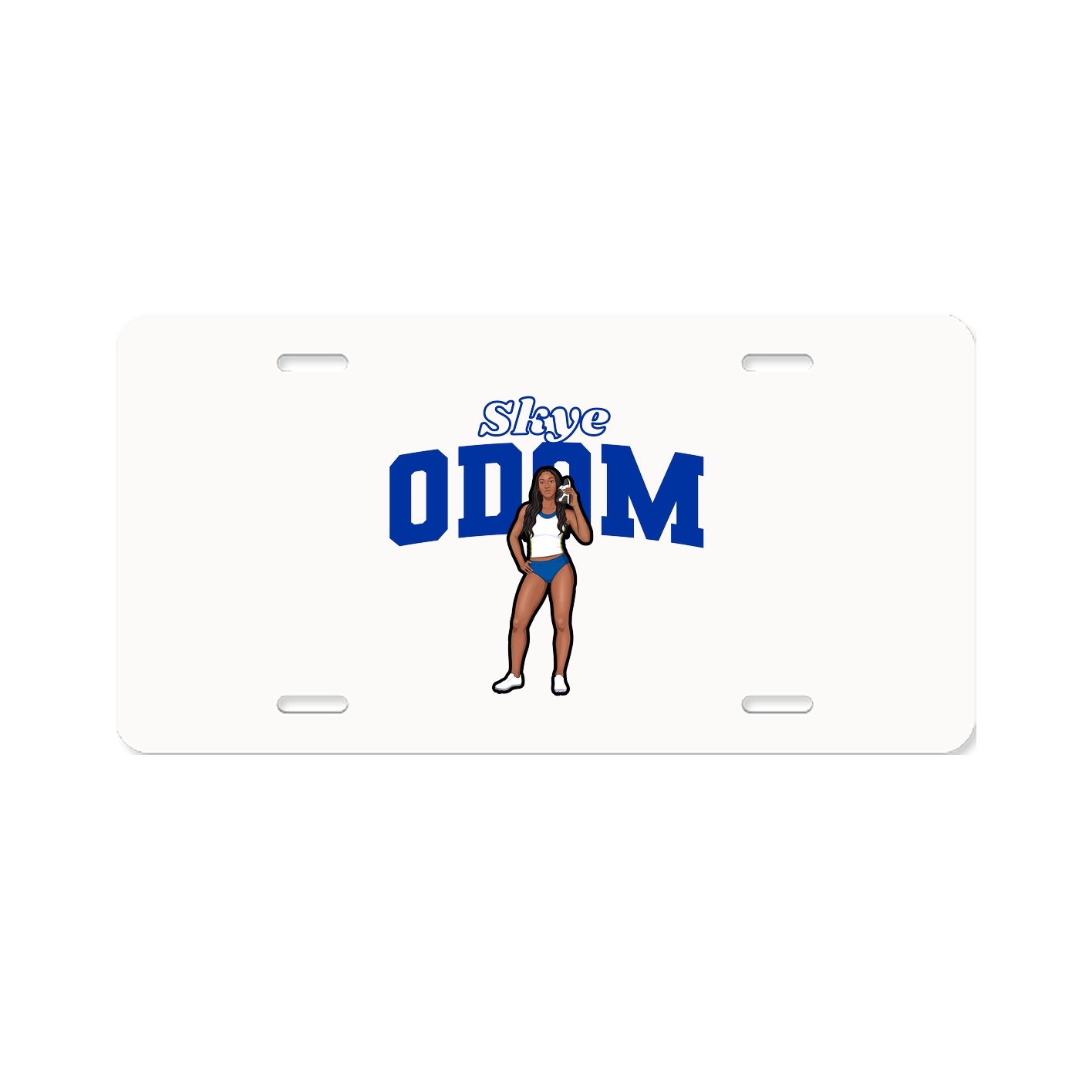 License Plate — Name Arch in Classic