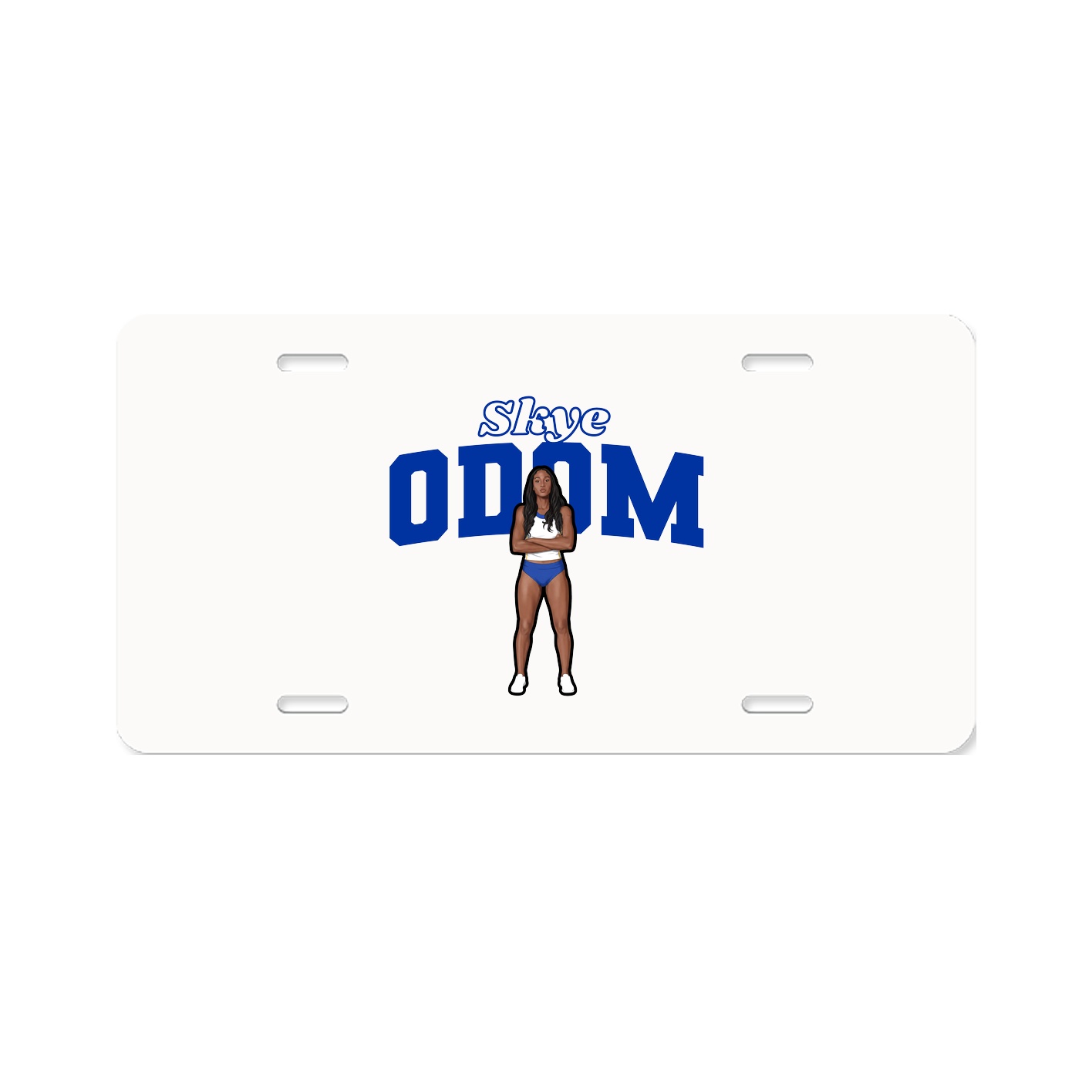 License Plate — Name Arch in Classic