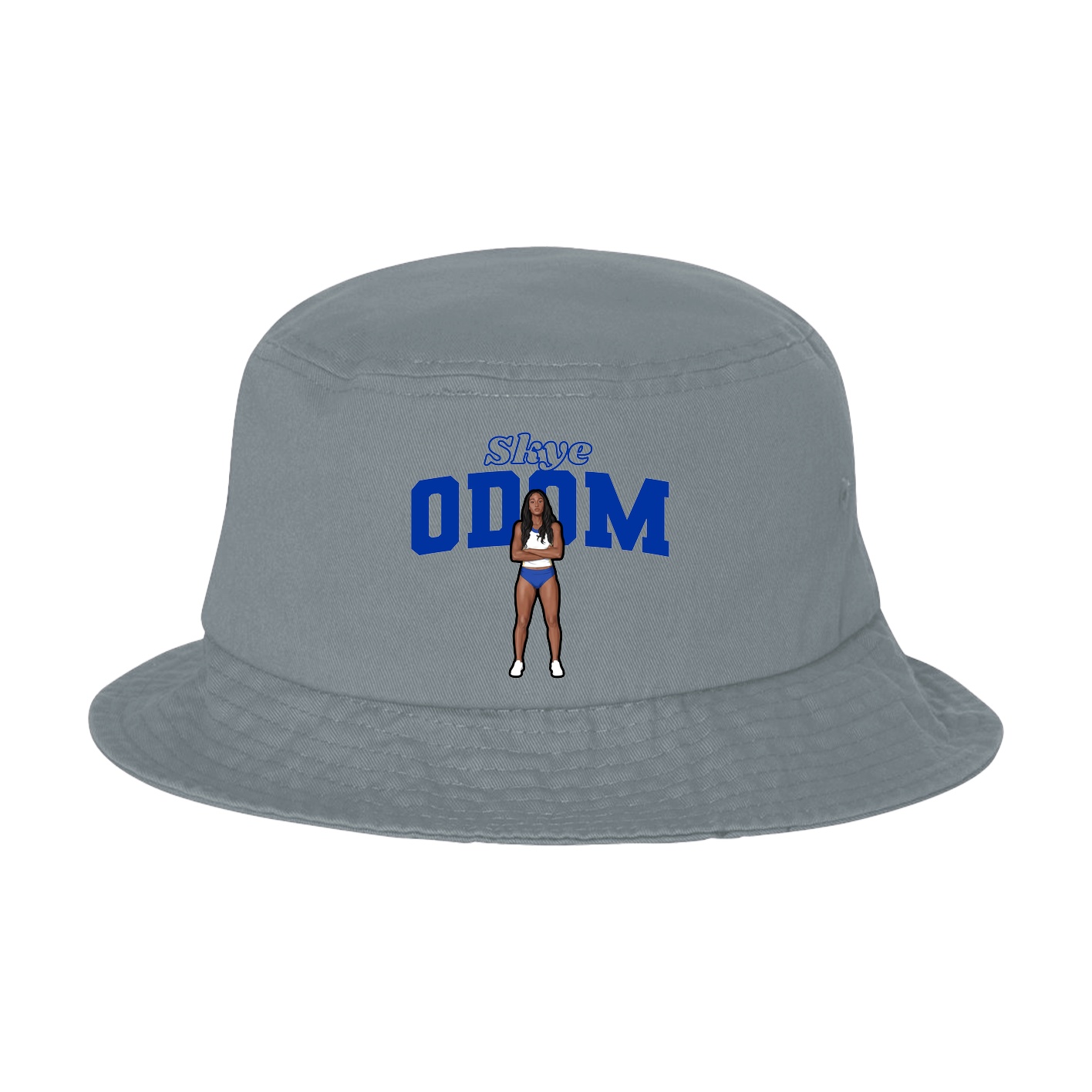 Bucket Cap — Name Arch in Grey