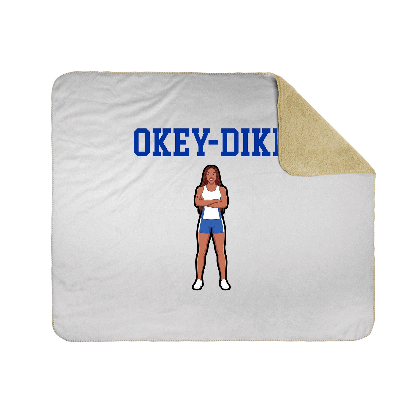 Throw Blanket — Shirsey in White