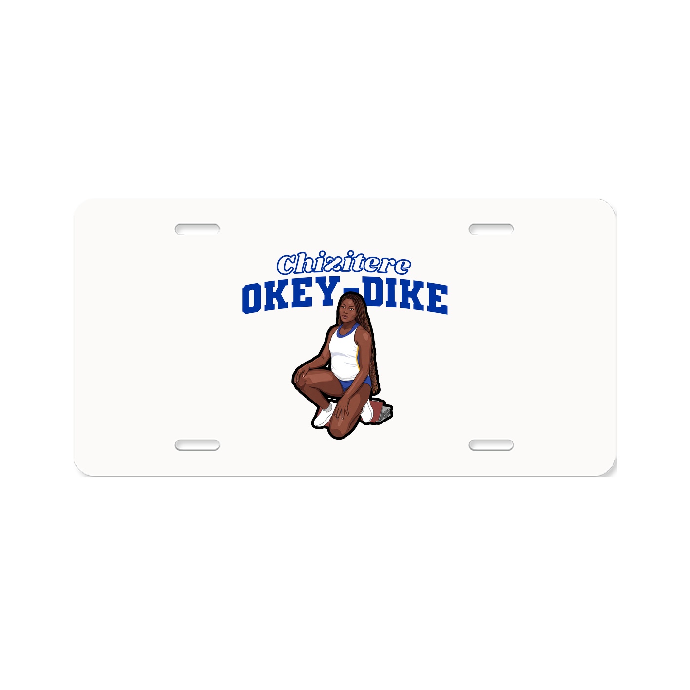 License Plate — Name Arch in Classic