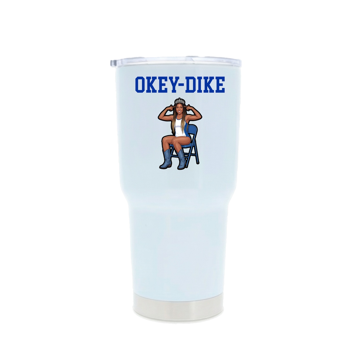 30oz Stainless Steel Tumbler — Shirsey in White