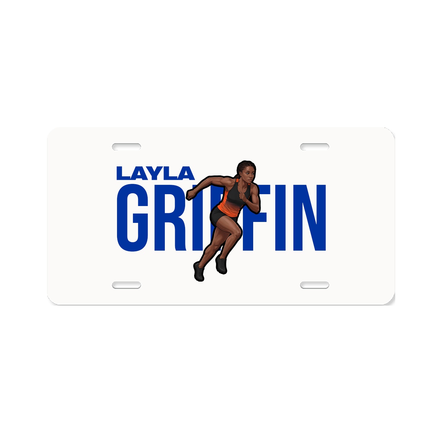 License Plate — Player Name in Classic