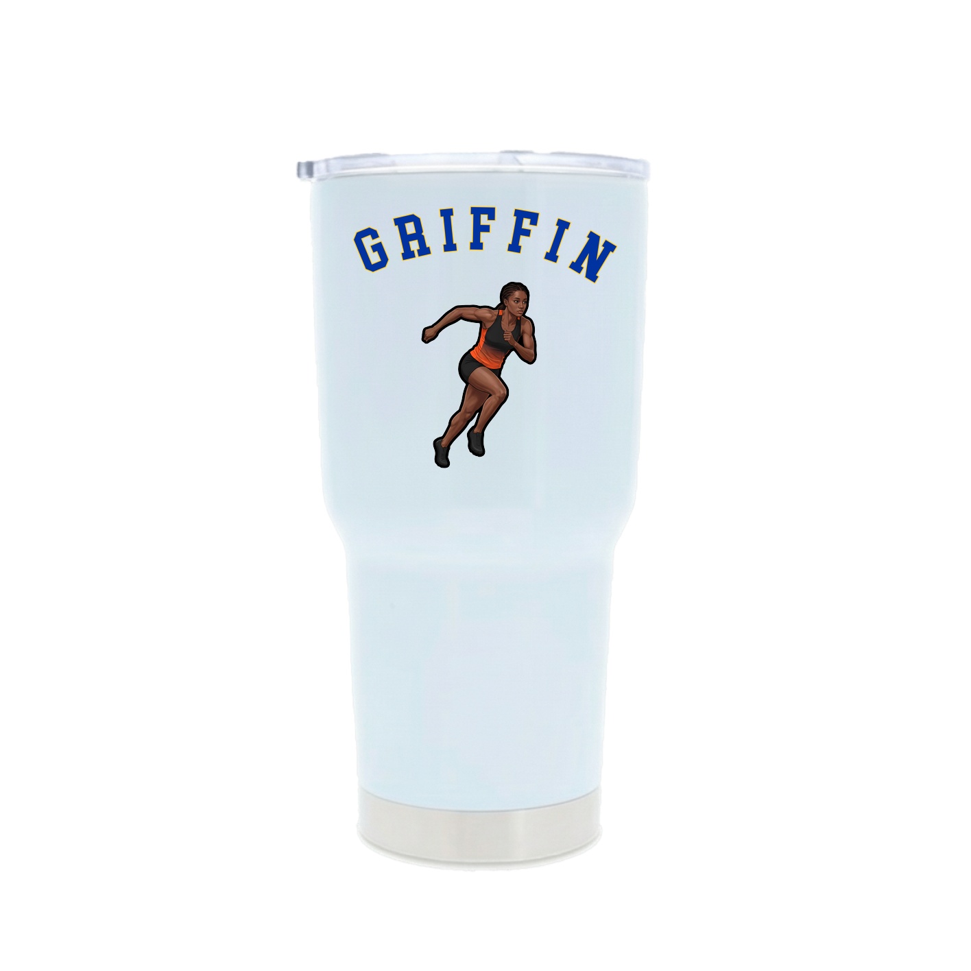 30oz Stainless Steel Tumbler — Shirsey Arch in White