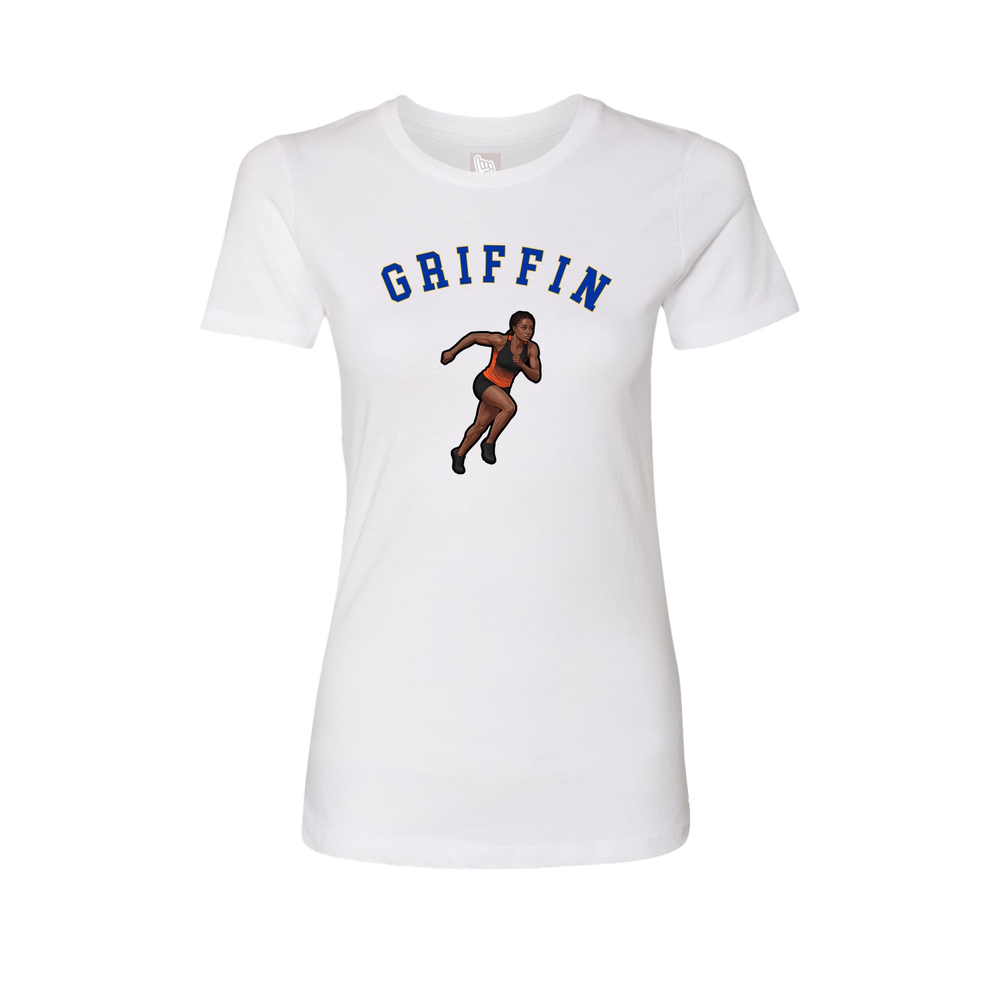 Fitted Women's Tee — Shirsey Arch in White
