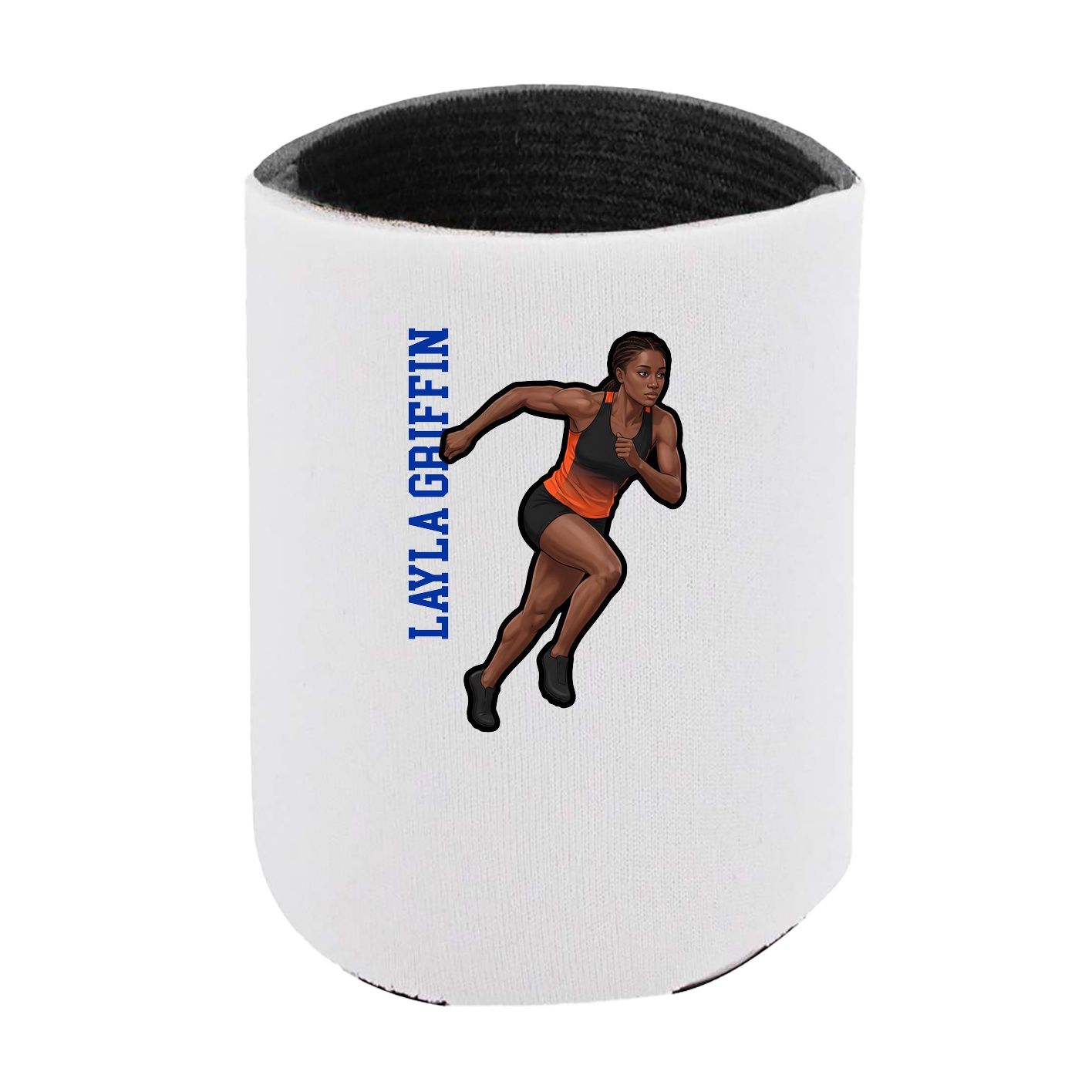 Can Holder — Name Vertical in White