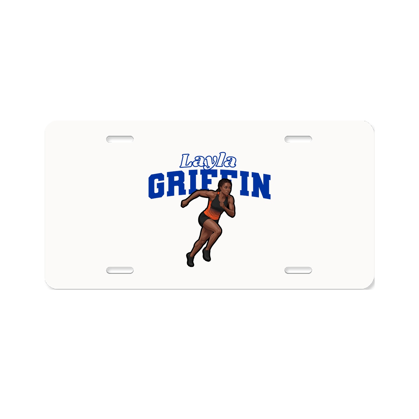 License Plate — Name Arch in Classic