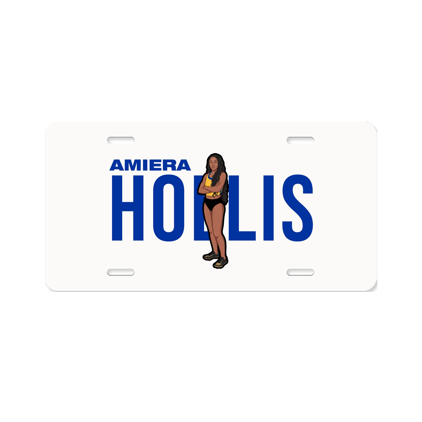 License Plate — Player Name in Classic