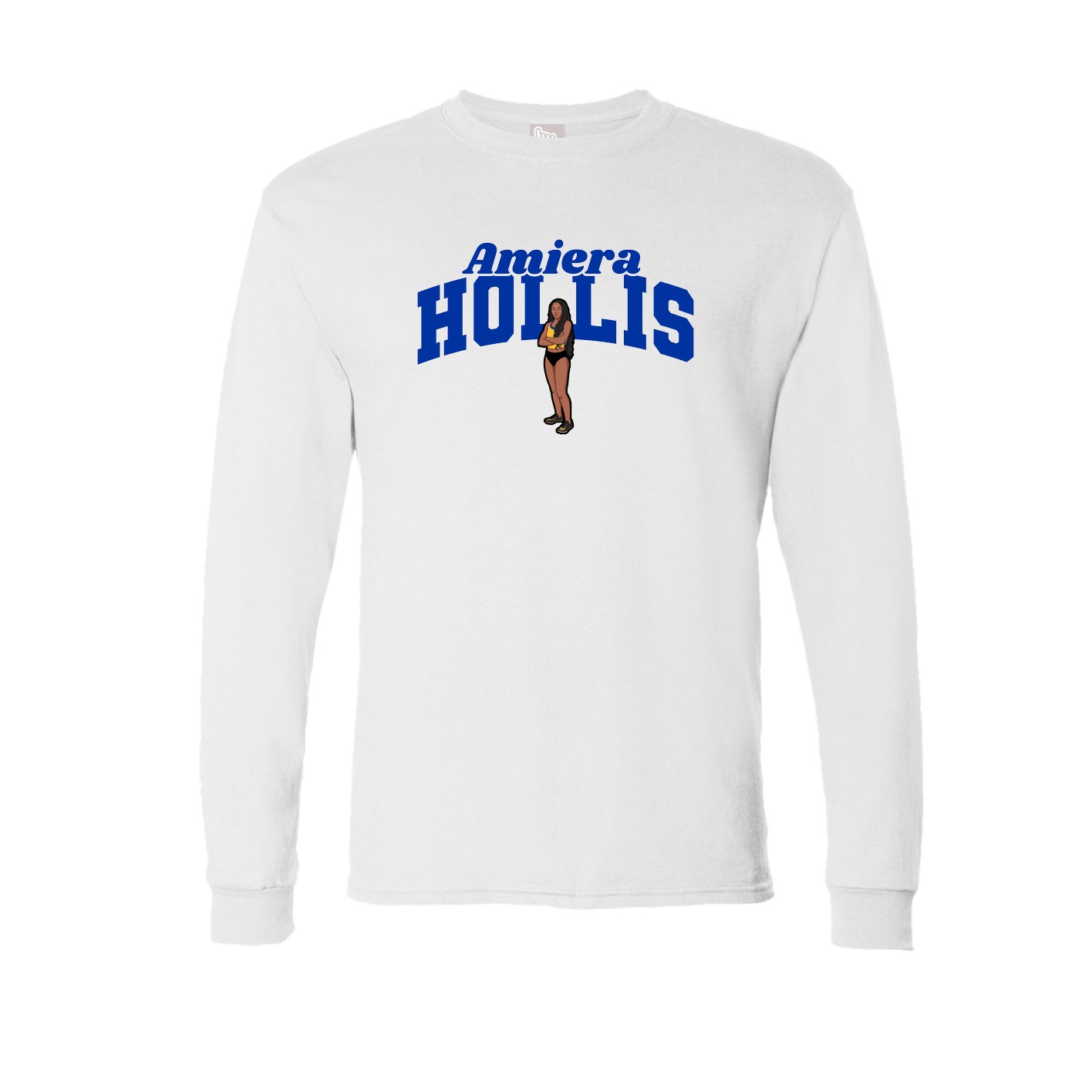 Long Sleeve Tee — Signature Arch in White