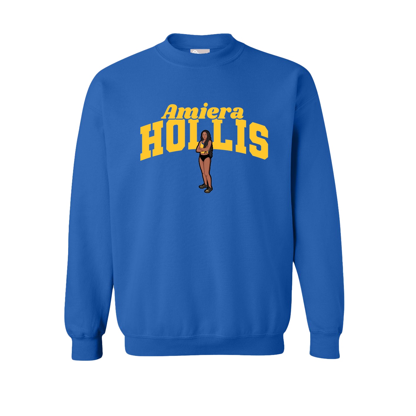 Fleece Crew — Signature Arch in Royal