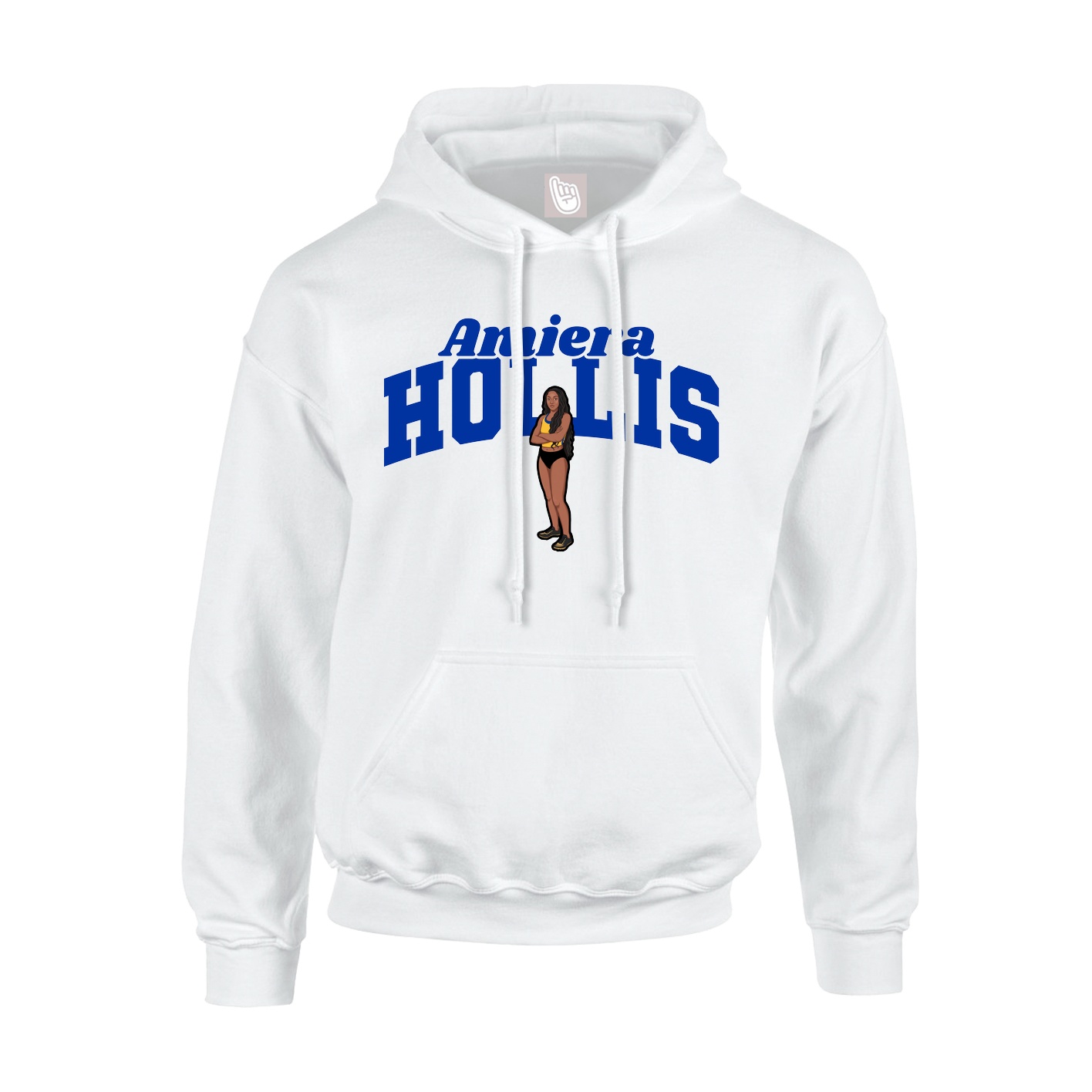 Youth Hoodie — Signature Arch in White