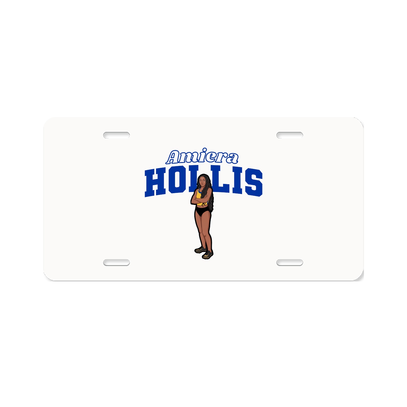 License Plate — Name Arch in Classic