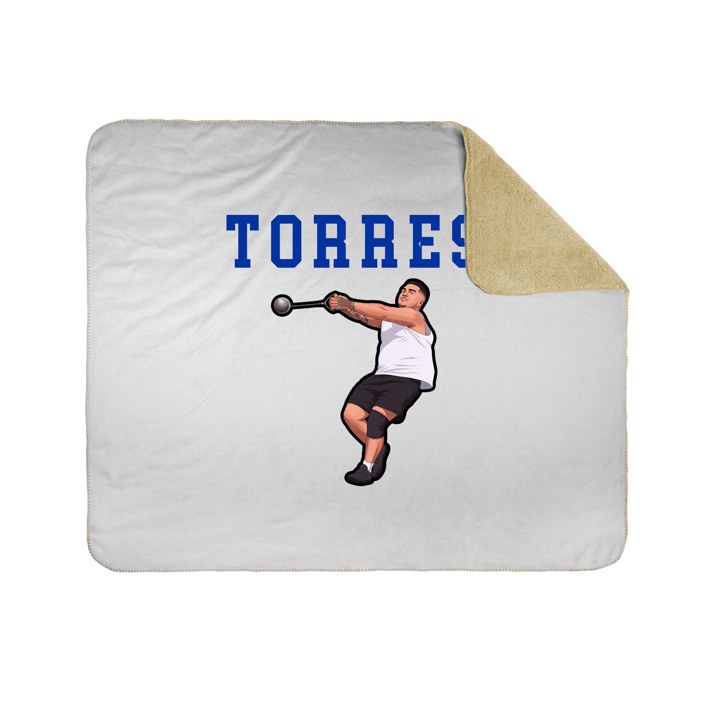 Throw Blanket — Shirsey in White