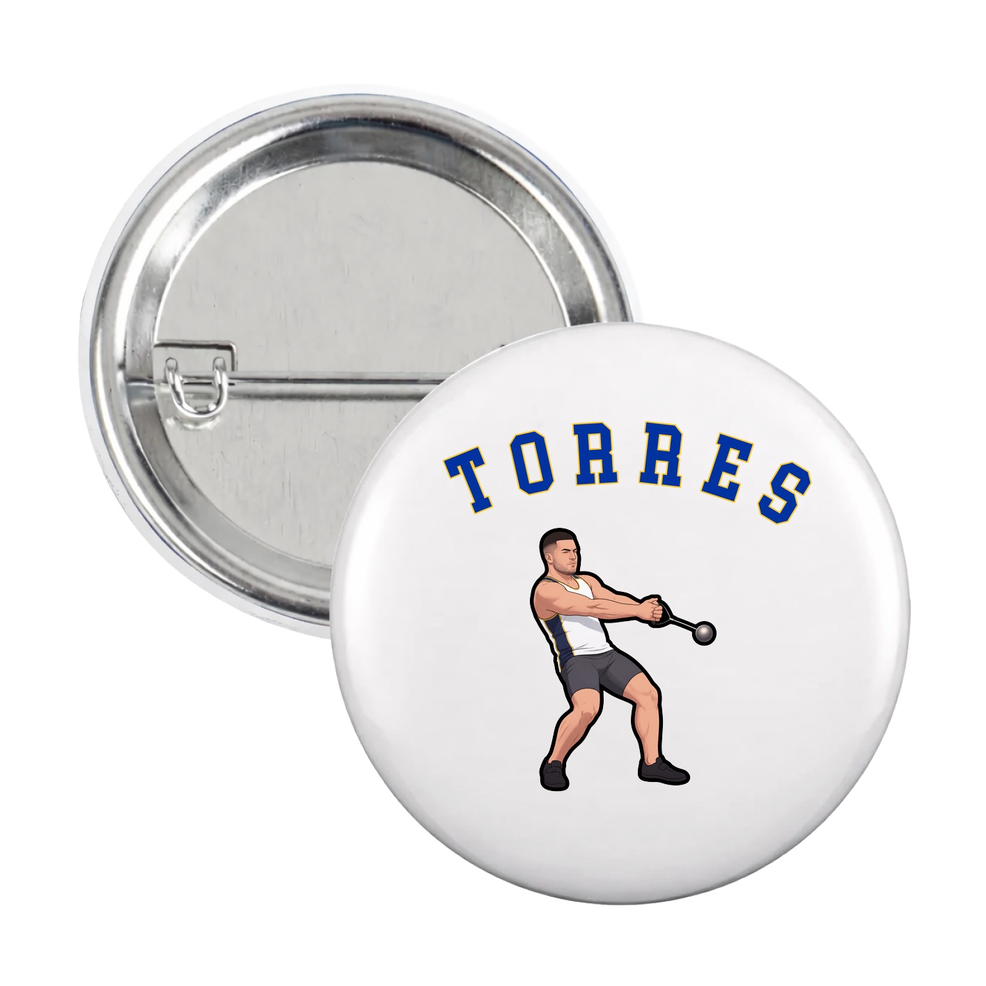 Game Day Button — Shirsey Arch in White
