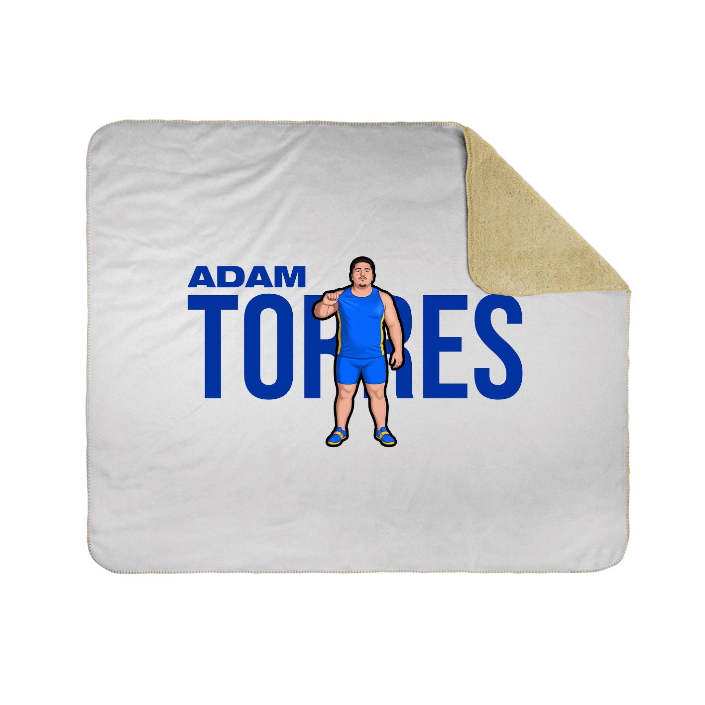 Throw Blanket — Player Name in White