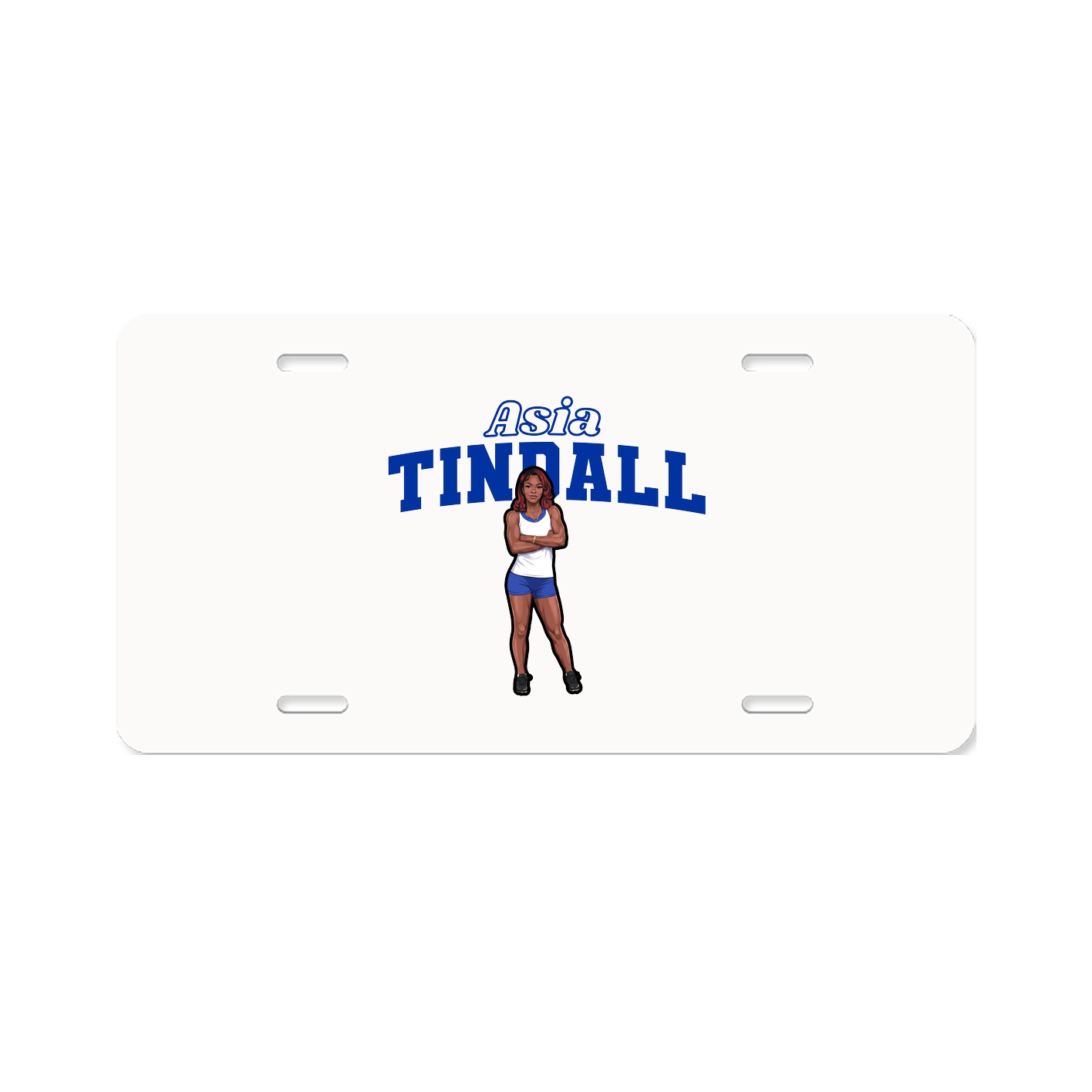 License Plate — Name Arch in Classic